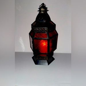 Moroccan style decorative style glass lantern